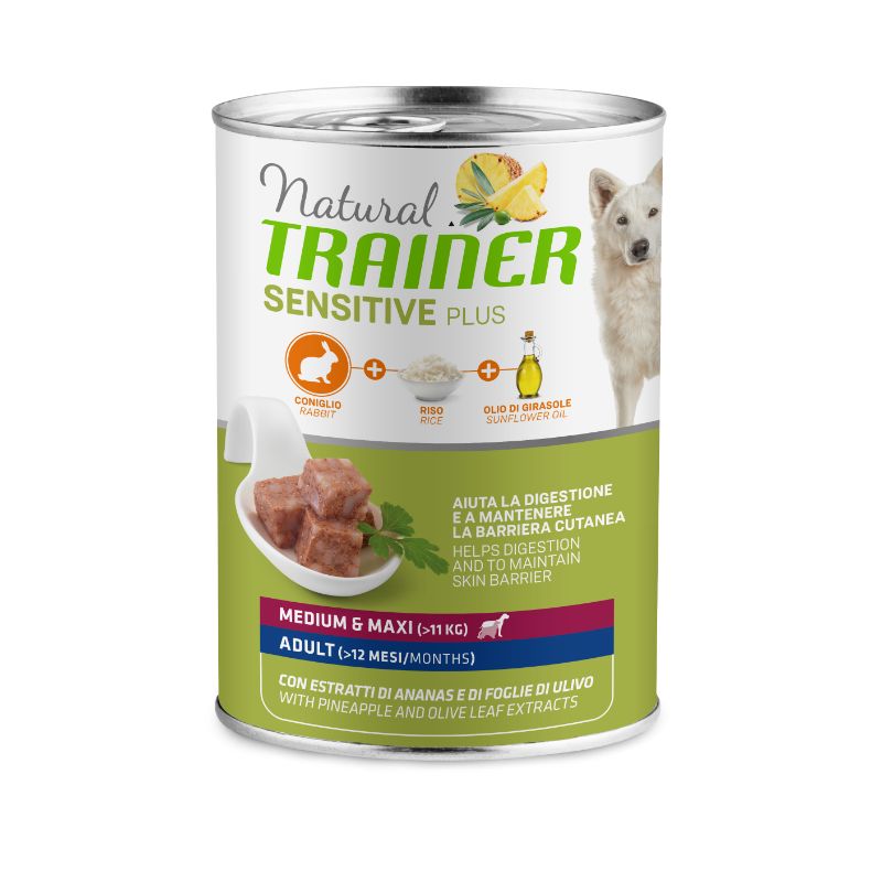 AFF_TRA16_DogWET_PLUS_MM_Adult_Rabbit_400g_3D